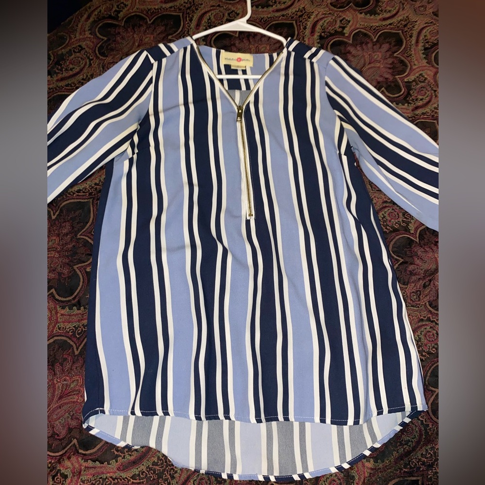 striped shirt from belks. worn at least 3 times.